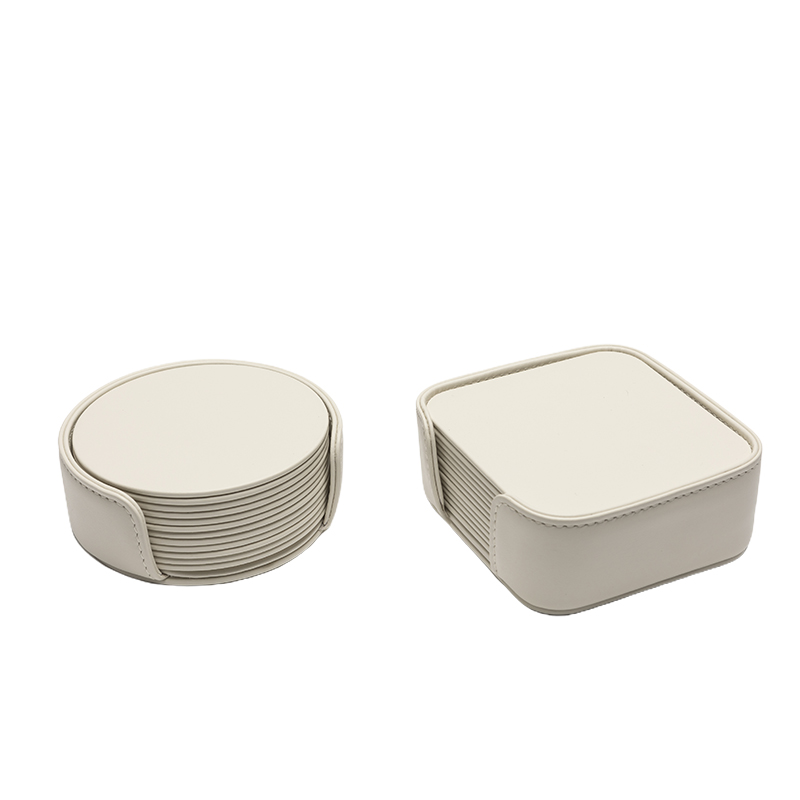 foglizzo_1921,_mondrian_leather_round_coaster_set,_luna_white