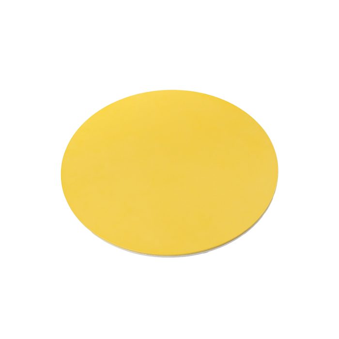 foglizzo_1921,_mondrian_leather_round_placemat,_cedro_yellow
